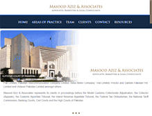 Tablet Screenshot of masoodaziz.com